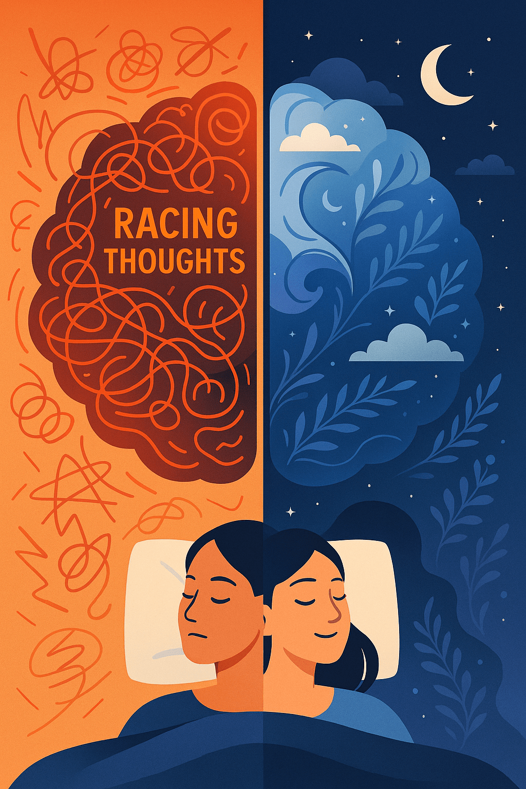 Sleep Anxiety: Why Your Mind Races at Night and How to Calm It Naturally - Restful Rootz